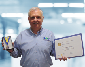 Robert Villette with Rotary Award