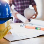 Safety helmets and drawing plans